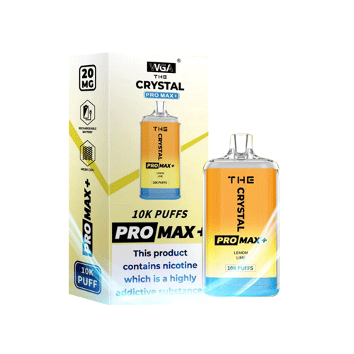 The Crystal Pro Max Plus 10000 Disposable Vape Pod 20MG 10x Multipack