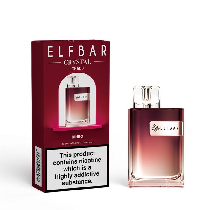 ELF Bar Crystal CR600 Disposable Vape Device - Box of 10