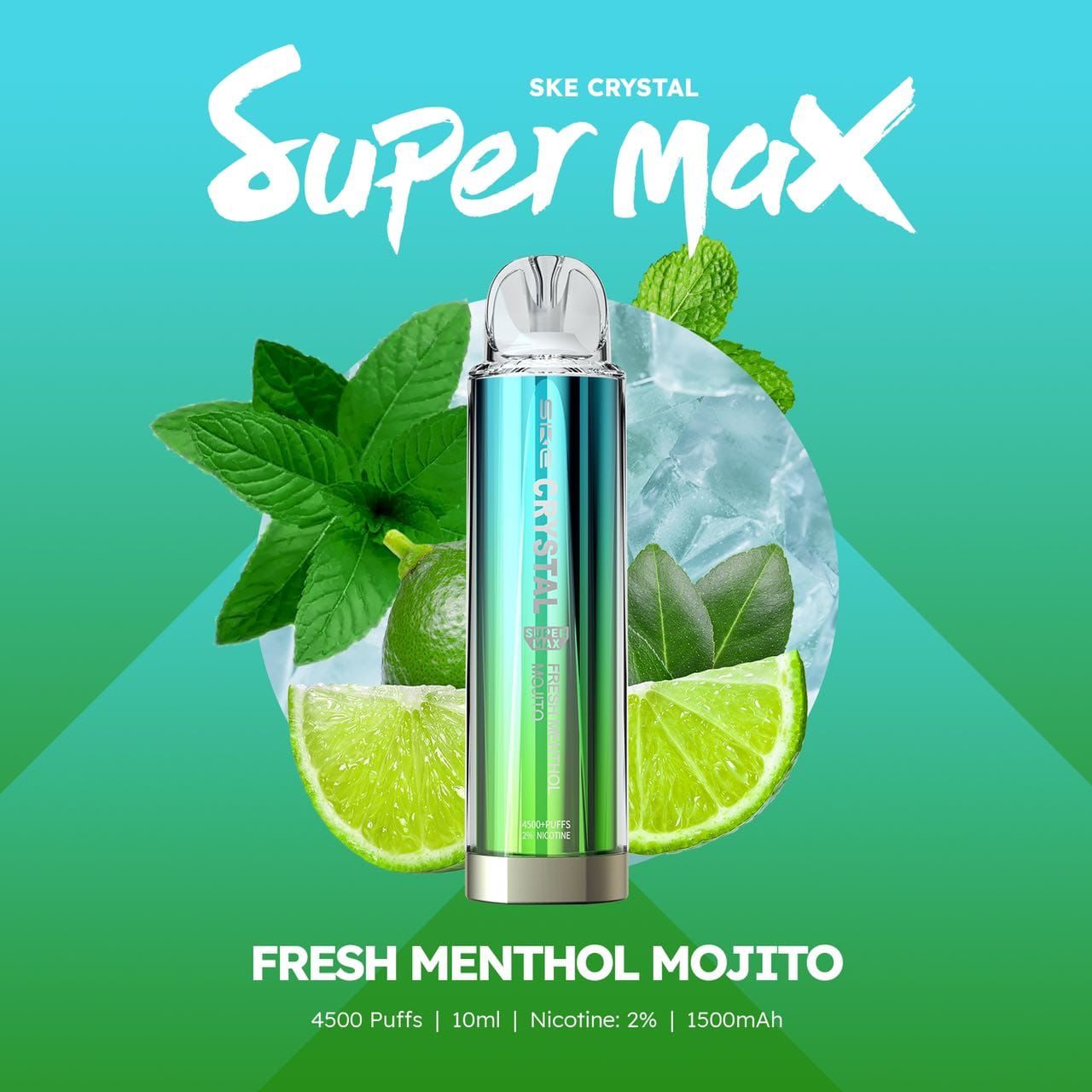 Ske Crystal Super Max 4500 Puffs Disposable Vape - Box of 10