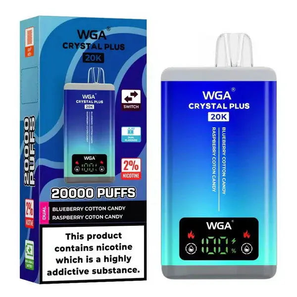 WGA Crystal Plus 20000 Puffs Dual Flavours box of 10