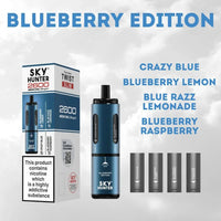4 in 1 Sky Hunter 2600 Puffs Disposable Vape Pod Kit Pack of 5