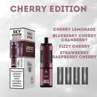 4 in 1 Sky Hunter 2600 Puffs Disposable Vape Pod Kit Pack of 5