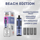 4 in 1 Sky Hunter 2600 Puffs Disposable Vape Pod Kit Pack of 5