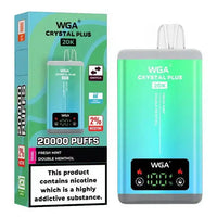 WGA Crystal Plus 20000 Puffs Dual Flavours box of 10