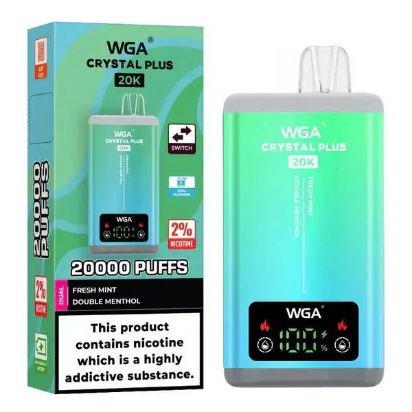 WGA Crystal Plus 20000 Puffs Dual Flavours box of 10