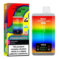 WGA Crystal Plus 20000 Puffs Dual Flavours box of 10