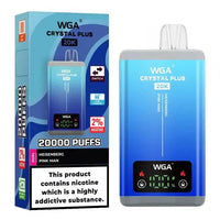 WGA Crystal Plus 20000 Puffs Dual Flavours box of 10