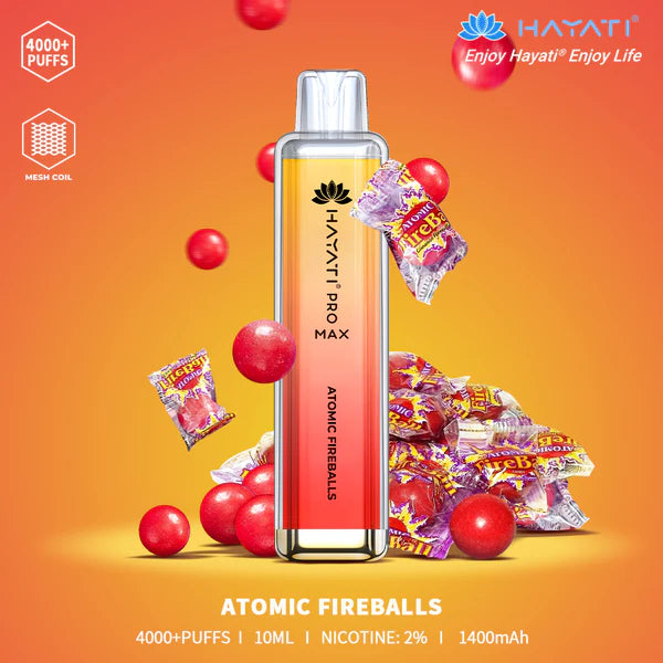 The Hayati Pro Max 4000 Disposable Vape 20MG 10 x Multipack