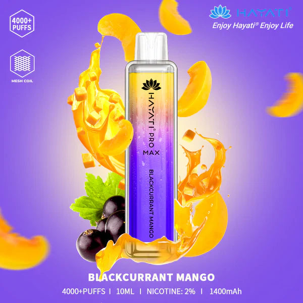 The Hayati Pro Max 4000 Disposable Vape 20MG 10 x Multipack