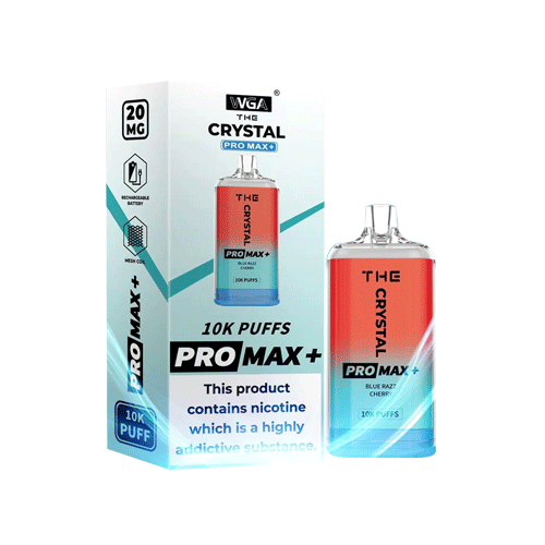 The Crystal Pro Max Plus 10000 Disposable Vape Pod 20MG