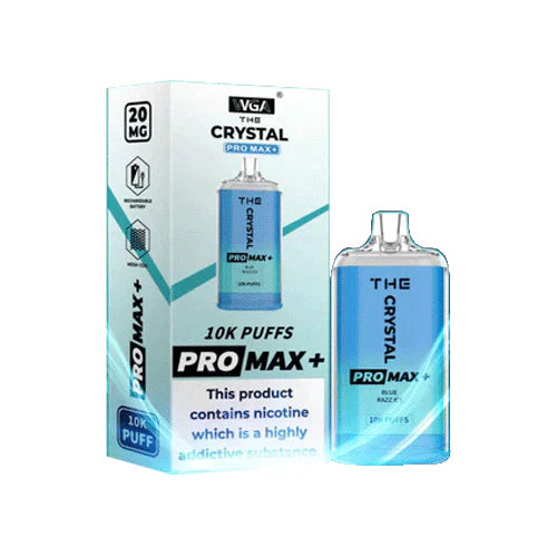 The Crystal Pro Max Plus 10000 Disposable Vape Pod 20MG 10x Multipack