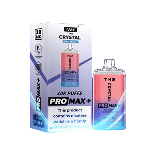 The Crystal Pro Max Plus 10000 Disposable Vape Pod 20MG 10x Multipack