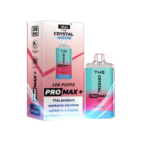 The Crystal Pro Max Plus 10000 Disposable Vape Pod 20MG 10x Multipack