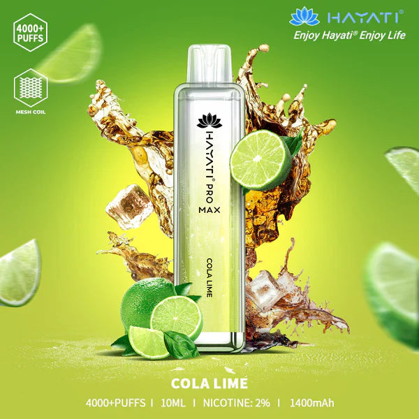The Hayati Pro Max 4000 Disposable Vape 20MG 10 x Multipack