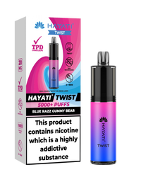 HAYATI TWIST 5000 PUFFS VAPE Box of 5 HayatiNot Found