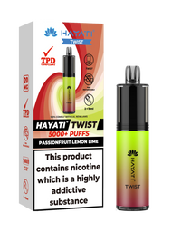 HAYATI TWIST 5000 PUFFS VAPE Box of 5