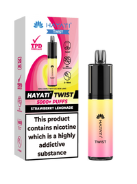 HAYATI TWIST 5000 PUFFS VAPE Box of 5