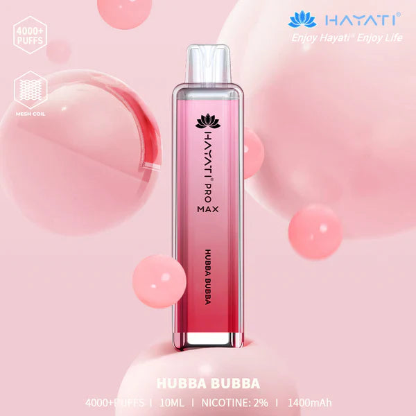 The Hayati Pro Max 4000 Disposable Vape 20MG 10 x Multipack