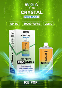 The Crystal Pro Max + 10000 Disposable Vape Puff Bar 