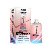 The Crystal Pro Max Plus 10000 Disposable Vape Pod 20MG 10x Multipack