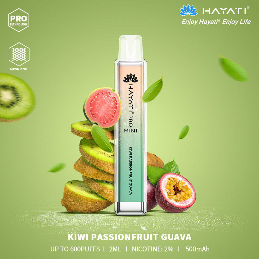 Hayati Pro Mini 600 Puff Disposable Device 20MG - Box of 10 wholesale bulk buy supplies