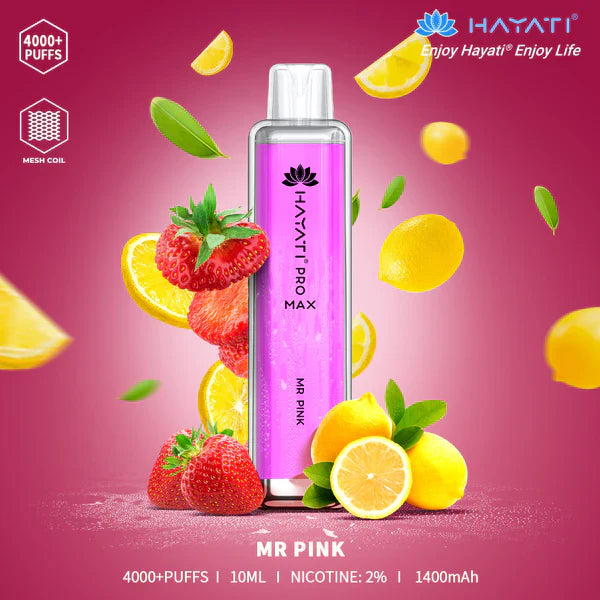 The Hayati Pro Max 4000 Disposable Vape 20MG 10 x Multipack