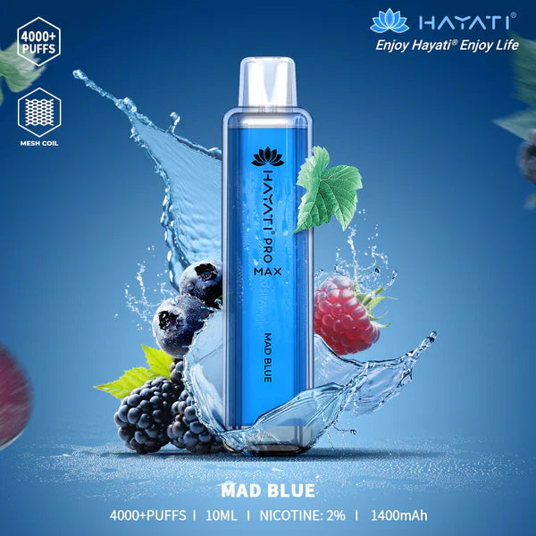 The Hayati Pro Max 4000 Disposable Vape 20MG 10 x Multipack