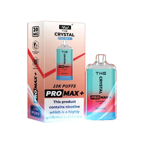 The Crystal Pro Max Plus 10000 Disposable Vape Pod 20MG 10x Multipack