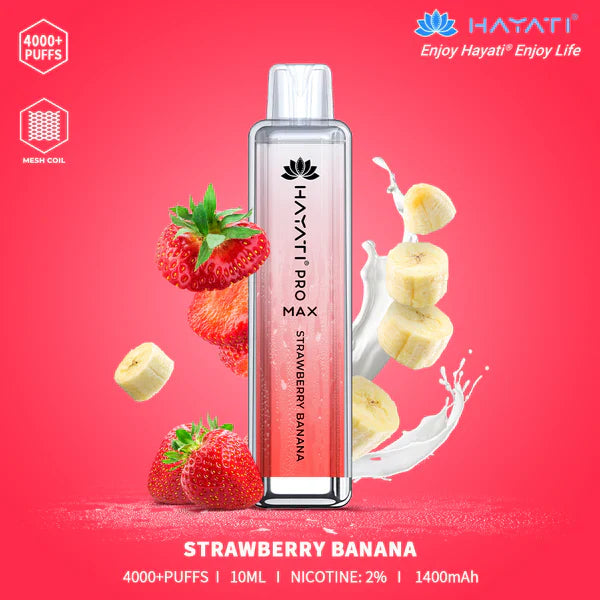 The Hayati Pro Max 4000 Disposable Vape 20MG 10 x Multipack