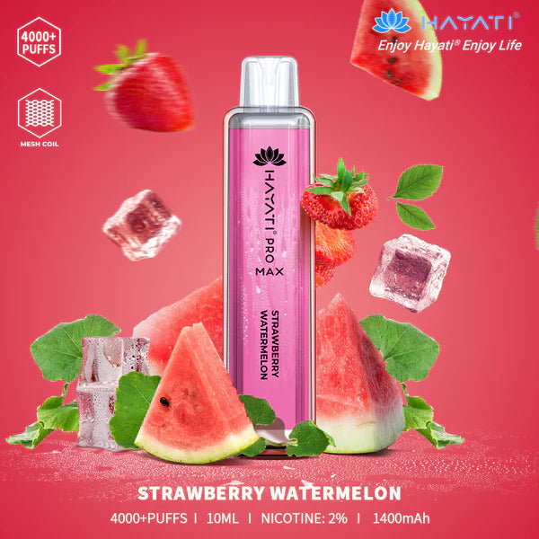 The Hayati Pro Max 4000 Disposable Vape 20MG 10 x Multipack