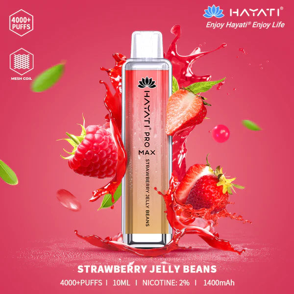 The Hayati Pro Max 4000 Disposable Vape Device 20MG
