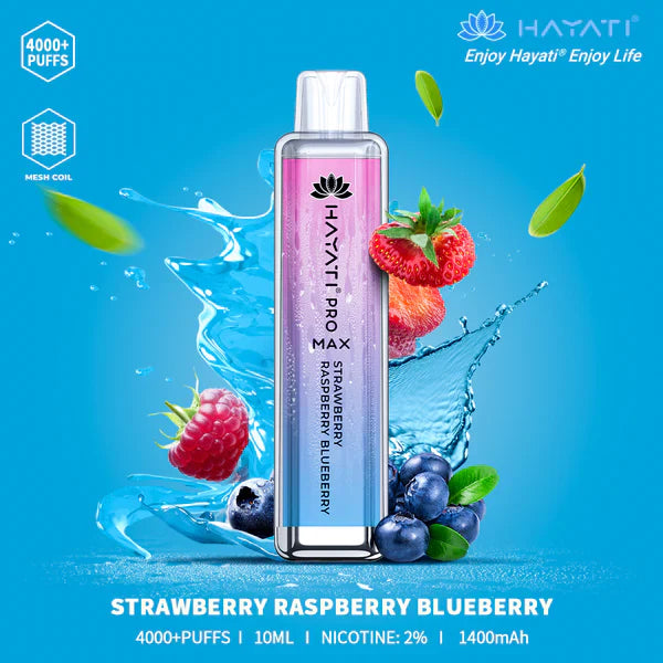 The Hayati Pro Max 4000 Disposable Vape Device 20MG