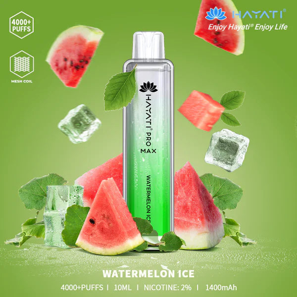 The Hayati Pro Max 4000 Disposable Vape 20MG 10 x Multipack