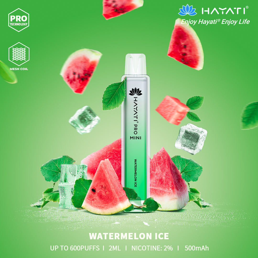 Hayati Pro Mini 600 Puff Disposable Device 20MG - Box of 10 wholesale bulk buy supplies