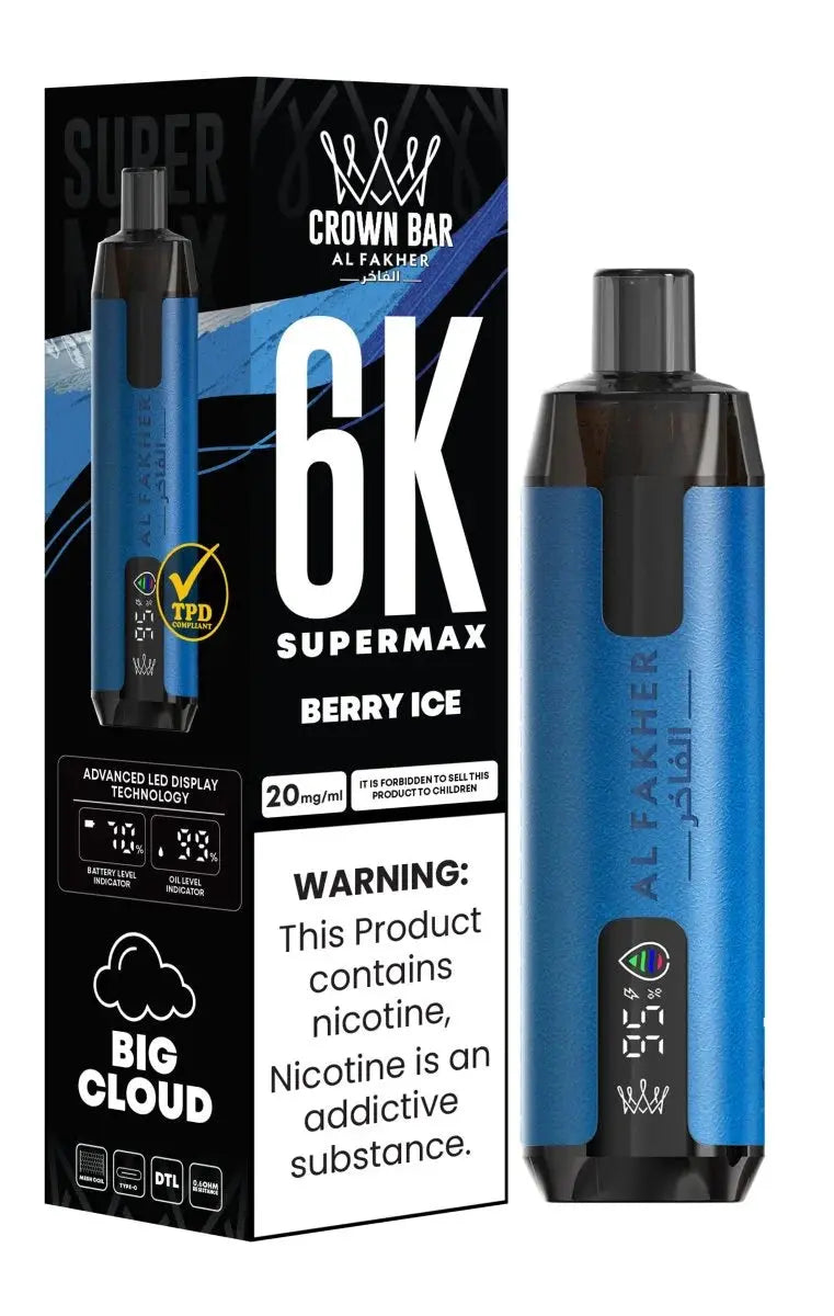 Al Fakher Supermax 6000 Disposable Vape Box of 10