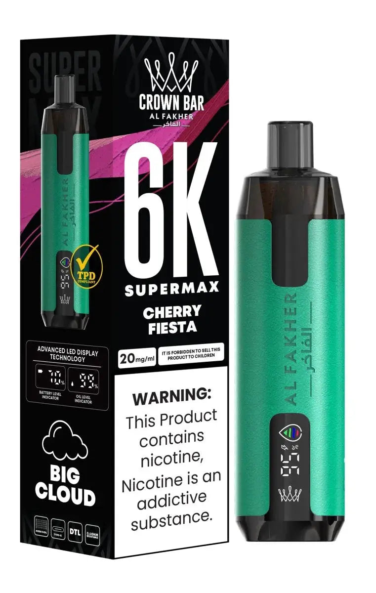 Al Fakher Supermax 6000 Disposable Vape Box of 10
