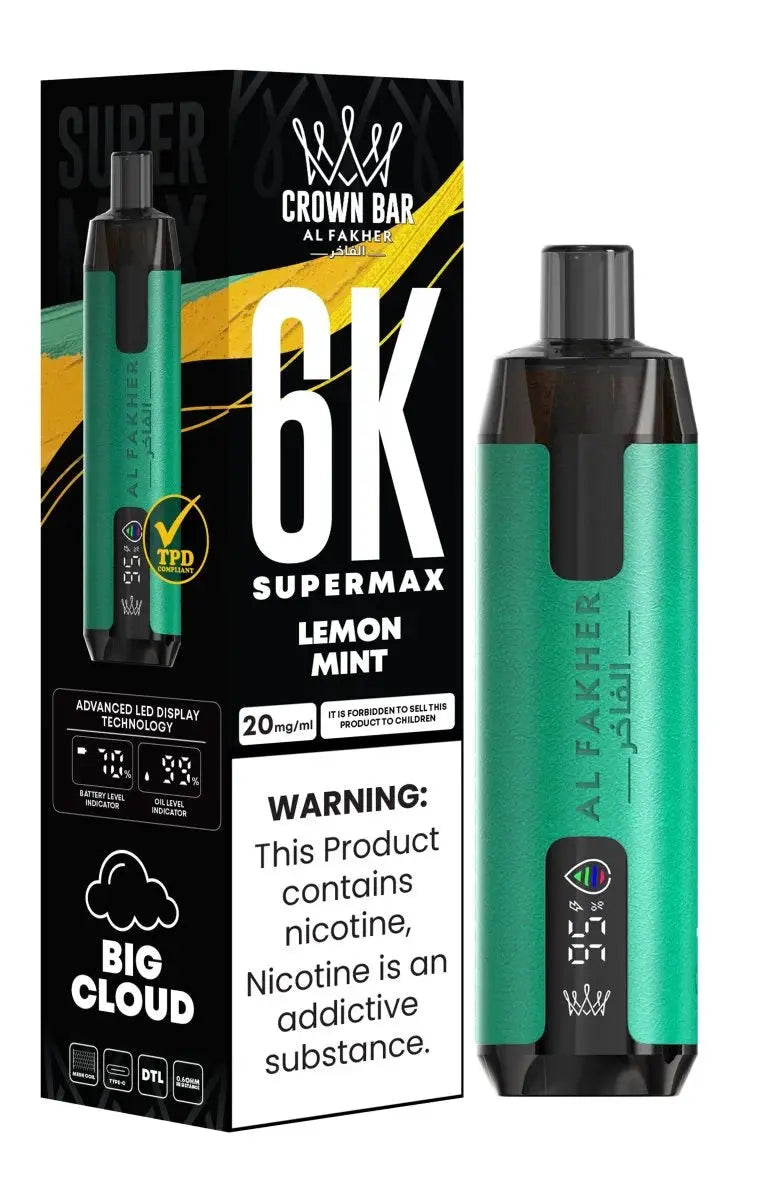 Al Fakher Supermax 6000 Disposable Vape Box of 10