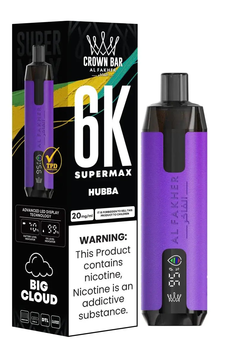 Al Fakher Supermax 6000 Disposable Vape Box of 10