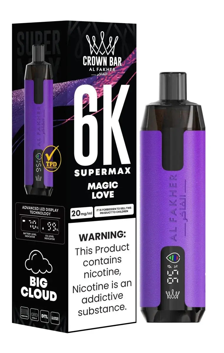 Al Fakher Supermax 6000 Disposable Vape Box of 10