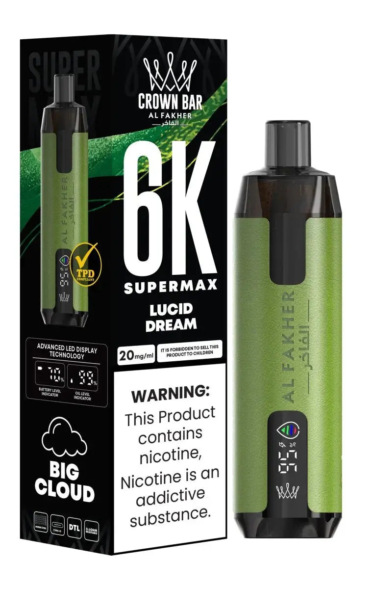 Al Fakher Supermax 6000 Disposable Vape Box of 10