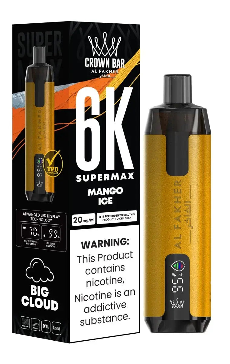 Al Fakher Supermax 6000 Disposable Vape Box of 10