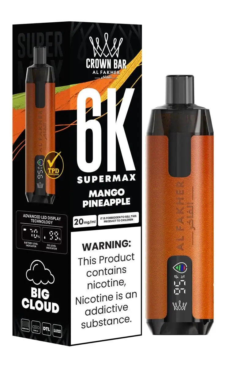 Al Fakher Supermax 6000 Disposable Vape Box of 10