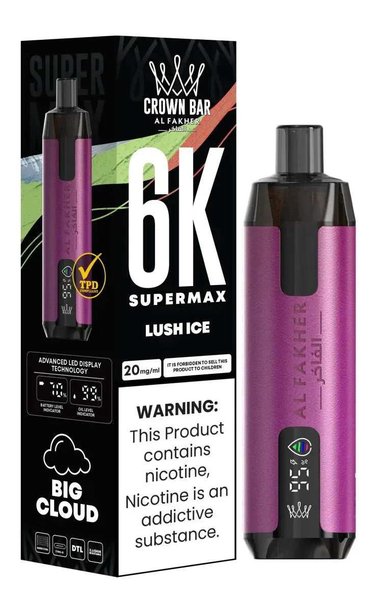 Al Fakher Supermax 6000 Disposable Vape Box of 10