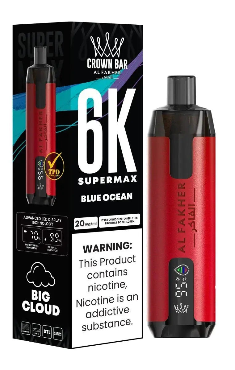 Al Fakher Supermax 6000 Disposable Vape Box of 10