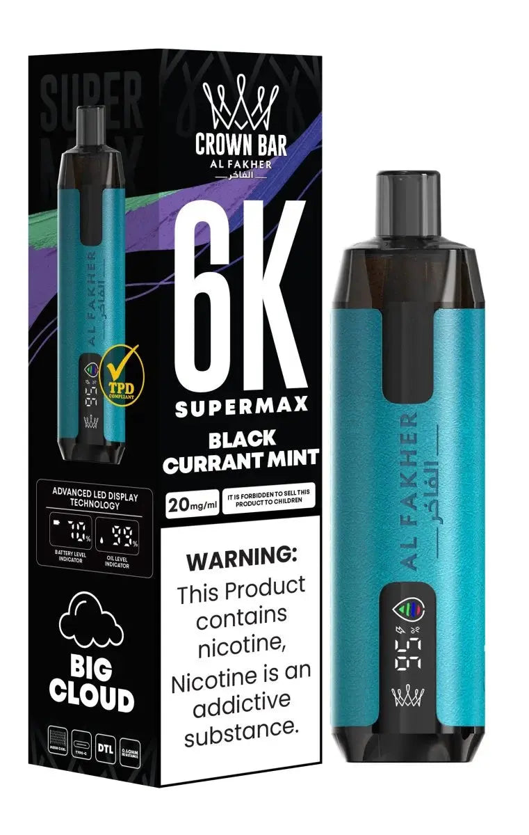 Al Fakher Supermax 6000 Disposable Vape Box of 10