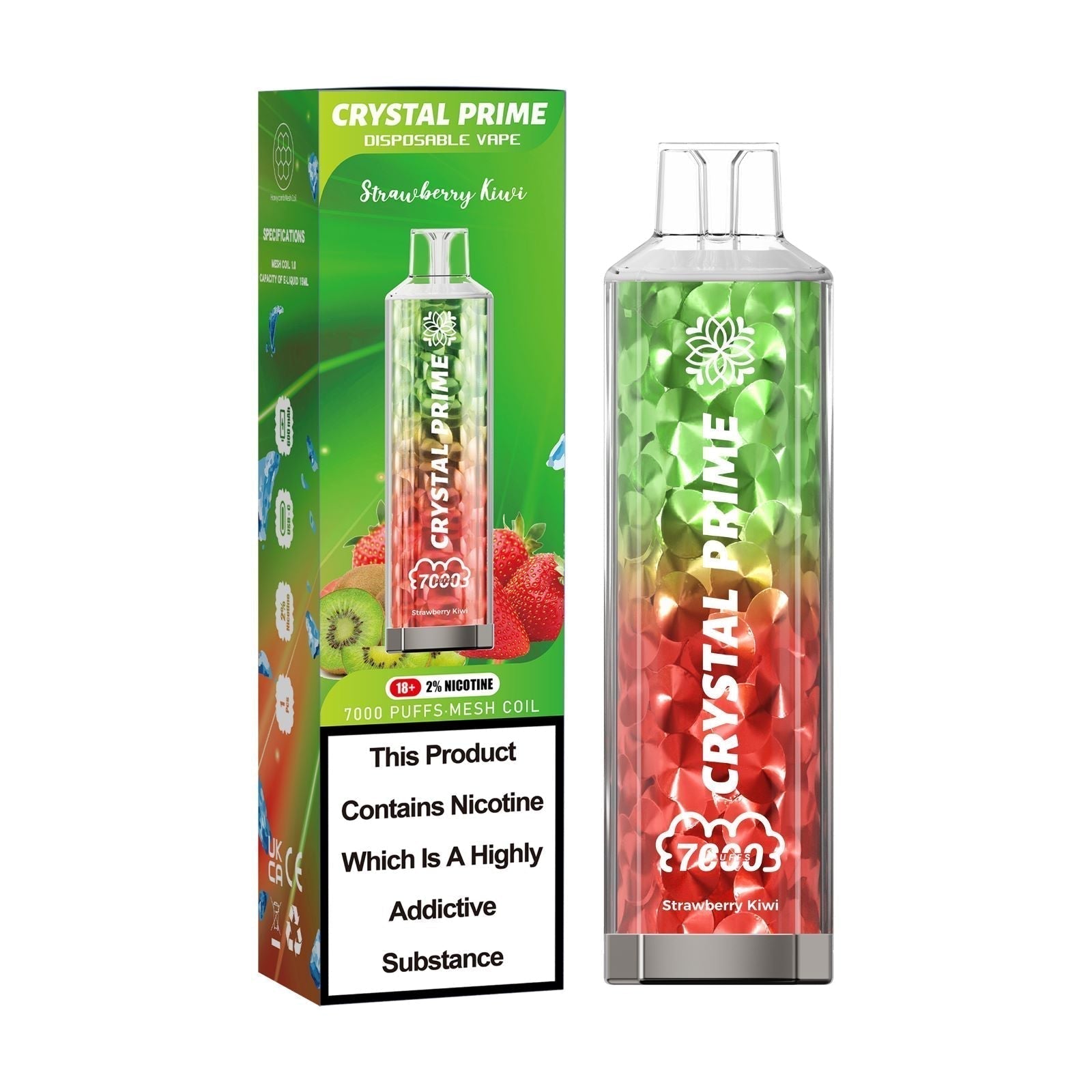Crystal Prime 7000 Puffs Disposable Vape Pod Device 20MG