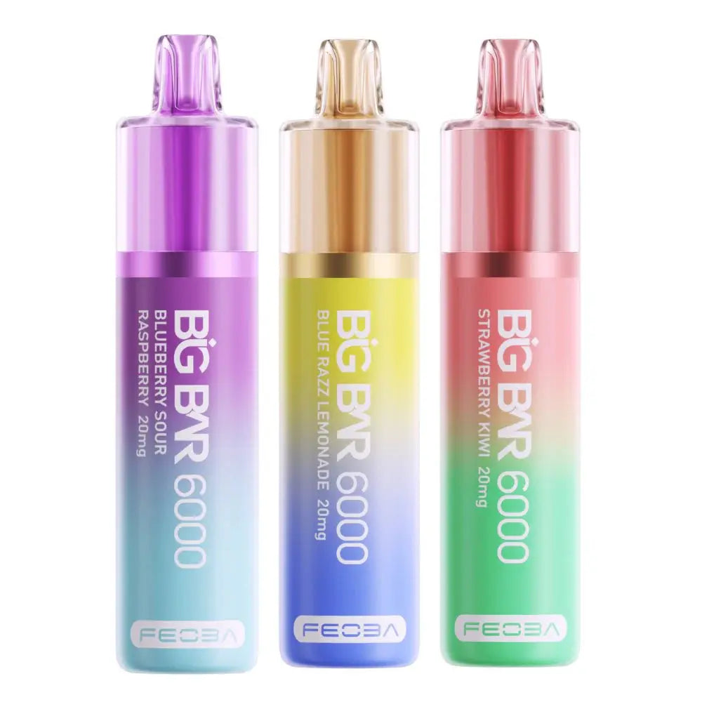 Feoba Big Bar 6000 Puffs Disposable Vape Box of 5