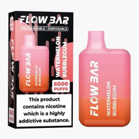 Flow Bar 6000 Disposable Vape Pod Device 0MG - Box of 10