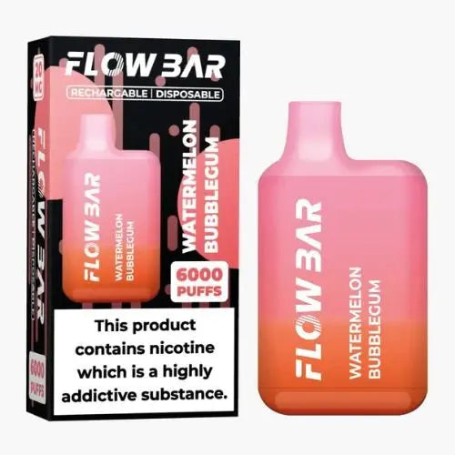 Flow Bar 6000 Disposable Vape Pod Device 0MG - Box of 10