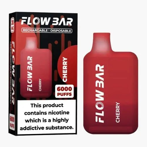 Flow Bar 6000 Disposable Vape Pod Device 0MG - Box of 10